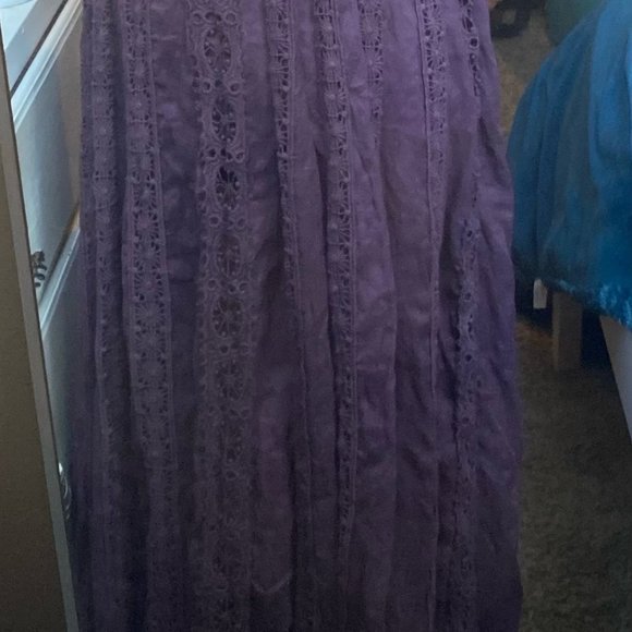 FP one purple floor length skirt - Picture 3 of 4
